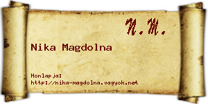 Nika Magdolna névjegykártya